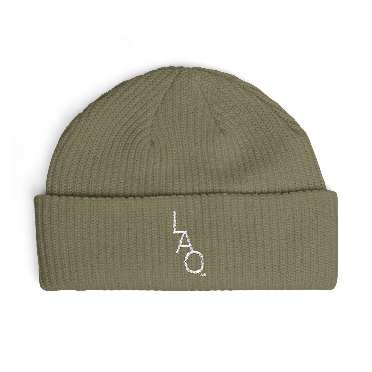 LAO Club Embroidered Cuff Beanie