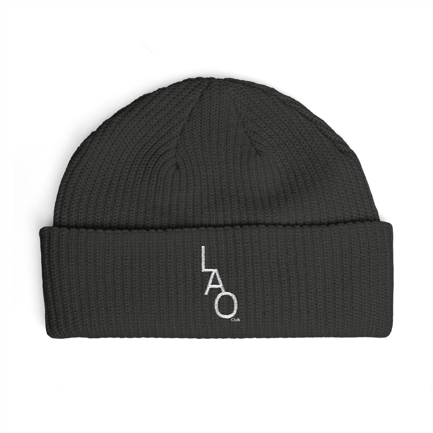 LAO Club Embroidered Cuff Beanie