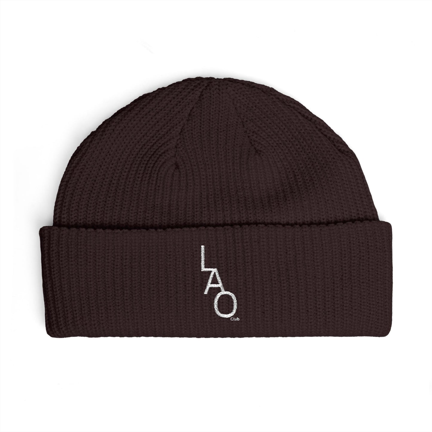 LAO Club Embroidered Cuff Beanie